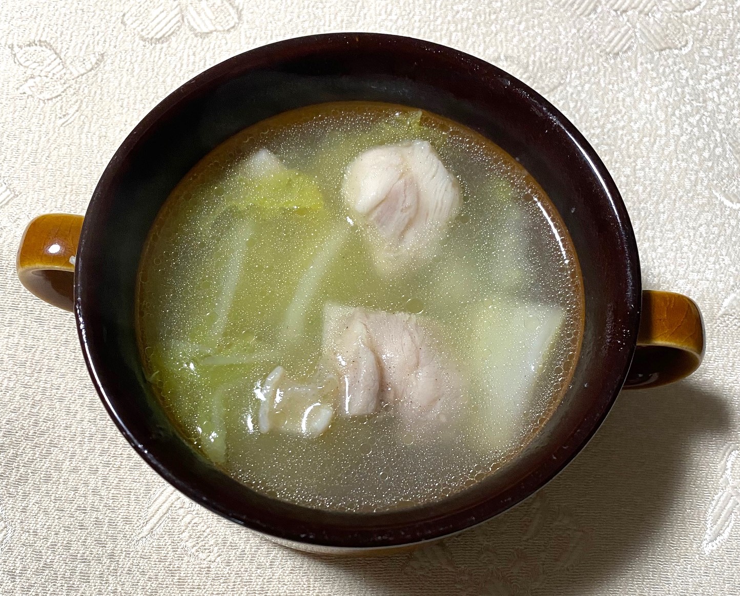 春雨と白菜のスープ