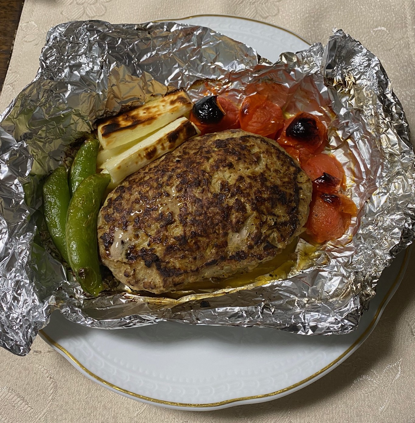 ホイル焼きハンバーグ