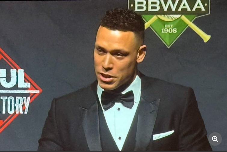 アーロン・ジャッジの言葉（2026年全米野球記者協会の晩餐会）